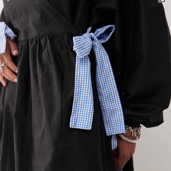 ASOS Maxi Wrap Dress Size 12 - Picture 4 of 6